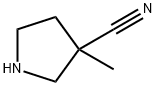 3-Pyrrolidinecarbonitrile, 3-methyl- Structure