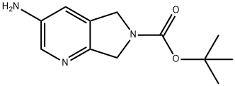 TERT-BUTYL 3-AMINO-5H-PYRROLO[3,4-B]PYRIDINE-6(8H)-CARBOXYLATE,1206248-54-5,结构式