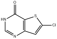 6-Chlorothieno[3,2-d]pyrimidin-4(3H)-one 化学構造式