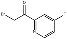Ethanone, 2-bromo-1-(4-fluoro-2-pyridinyl)- Structure