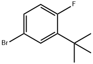 Benzene, 4-bromo-2-(1,1-dimethylethyl)-1-fluoro- Structure