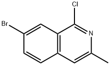 7-溴-1-氯-3-甲基异喹啉,1206980-30-4,结构式