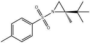 (2R)-2-(1,1-dimethylethyl)-2-methyl-1-[(4-methylphenyl)sulfonyl]aziridine Struktur