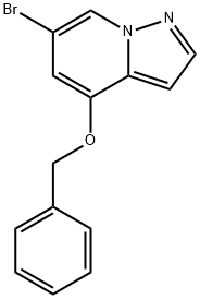 Pyrazolo[1,5-a]pyridine, 6-bromo-4-(phenylmethoxy)- 结构式