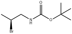 Carbamic acid, N-[(2S)-2-bromopropyl]-, 1,1-dimethylethyl ester Struktur