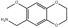 1-(7-methoxy-2,3-dihydro-1,4-benzodioxin-6-yl)methanamine(SALTDATA: HCl) 结构式