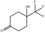 4-Hydroxy-4-(trifluoromethyl)cyclohexan-1-one, 120929-90-0, 结构式