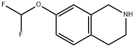 7-(二氟甲氧基)-1,2,3,4-四氢异喹啉 结构式