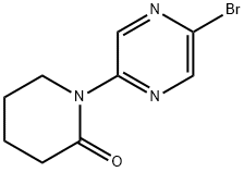 2-Piperidinone, 1-(5-bromo-2-pyrazinyl)- Structure