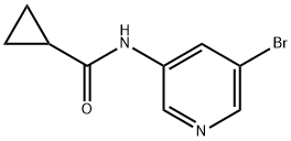 Cyclopropanecarboxamide, N-(5-bromo-3-pyridinyl)-,1209459-71-1,结构式