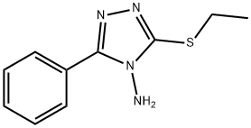 4H-1,2,4-Triazol-4-amine, 3-(ethylthio)-5-phenyl- Struktur