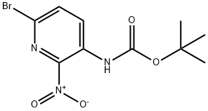 (6-溴-2-硝基吡啶-3-基)氨基甲酸叔丁酯,1211333-11-7,结构式