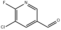 5-chloro-6-fluoronicotinaldehyde 化学構造式