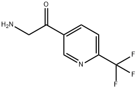 Ethanone, 2-amino-1-[6-(trifluoromethyl)-3-pyridinyl]- Structure