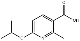 3-Pyridinecarboxylic acid, 2-methyl-6-(1-methylethoxy)- Struktur