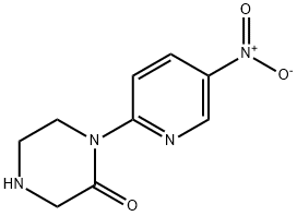 2-Piperazinone, 1-(5-nitro-2-pyridinyl)- Structure