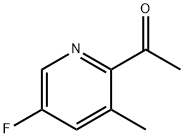 Ethanone, 1-(5-fluoro-3-methyl-2-pyridinyl)- 化学構造式