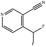 3-Pyridinecarbonitrile, 4-(difluoromethyl)- Structure