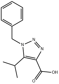 1-benzyl-5-(propan-2-yl)-1H-1,2,3-triazole-4-carboxylic acid Structure