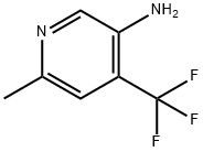 3-Pyridinamine, 6-methyl-4-(trifluoromethyl)- 化学構造式