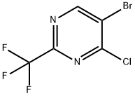 5-bromo-4-chloro-2-(trifluoromethyl)pyrimidine Structure