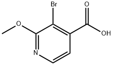 4-Pyridinecarboxylic acid, 3-bromo-2-methoxy- 化学構造式