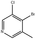 Pyridine, 4-bromo-3-chloro-5-methyl- Structure