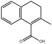 2-methyl-3,4-dihydronaphthalene-1-carboxylic acid Struktur