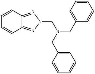 2H-Benzotriazole-2-methanamine, N,N-bis(phenylmethyl)- Struktur