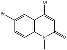 2(1H)-Quinolinone,6-bromo-4-hydroxy-1-methyl- 结构式