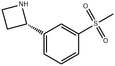 Azetidine, 2-[3-(methylsulfonyl)phenyl]-, (2S)- 结构式