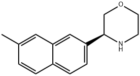 Morpholine, 3-(7-methyl-2-naphthalenyl)-, (3S)-,1212838-11-3,结构式