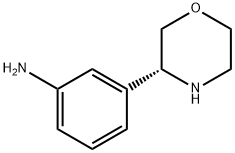Benzenamine, 3-(3R)-3-morpholinyl- Struktur