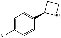 Azetidine, 2-(4-chlorophenyl)-, (2R)- 化学構造式