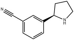 3-((2R)PYRROLIDIN-2-YL)BENZENECARBONITRILE Structure