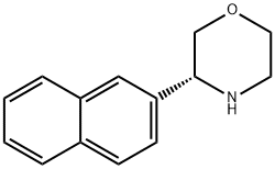 Morpholine,3-(2-naphthalenyl)-,(3R)- Structure