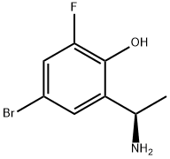 2-((R)-1-aminoethyl)-4-bromo-6-fluorophenol Structure