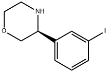 Morpholine, 3-(3-iodophenyl)-, (3S)- Structure