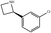 Azetidine, 2-(3-chlorophenyl)-, (2R)- Structure