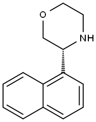 Morpholine,3-(1-naphthalenyl)-,(3R)- Struktur