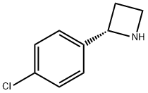 Azetidine, 2-(4-chlorophenyl)-, (2S)- Structure