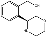 Benzenemethanol, 2-(3S)-3-morpholinyl-,1213125-25-7,结构式