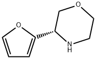 Morpholine, 3-(2-furanyl)-, (3S)- Structure