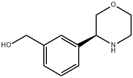 Benzenemethanol, 3-(3S)-3-morpholinyl Structure