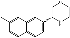 Morpholine, 3-(7-methyl-2-naphthalenyl)-, (3R)- 结构式