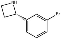 (2S)-2-(3-Bromophenyl)azetidine Structure