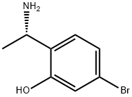 2-((S)-1-aminoethyl)-5-bromophenol Structure