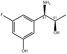 3-((1R,2R)-1-AMINO-2-HYDROXYPROPYL)-5-FLUOROPHENOL 结构式