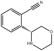 Benzonitrile, 2-(3R)-3-morpholinyl- Structure