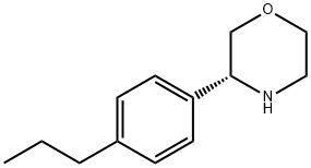 Morpholine, 3-(4-propylphenyl)-, (3R)- Structure